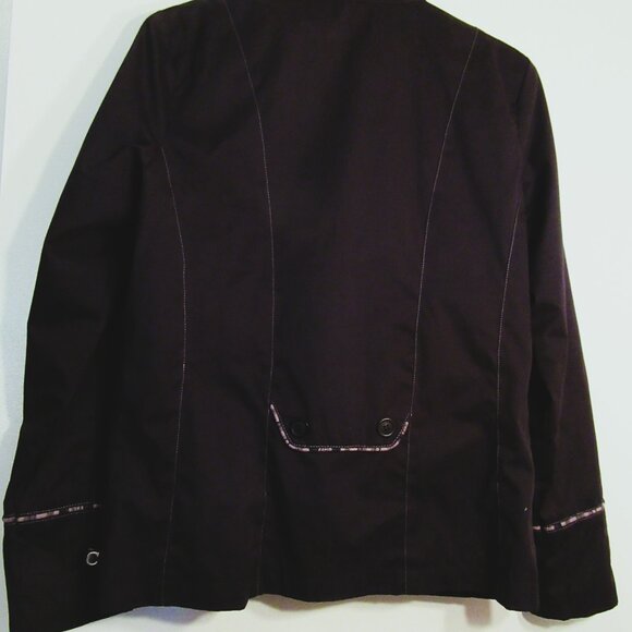 CONVICTION SPORT ladies Jacket with Zipper, Black with Colour Trimmings - Picture 6 of 6